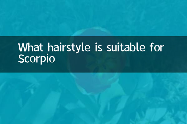 What hairstyle is suitable for Scorpio