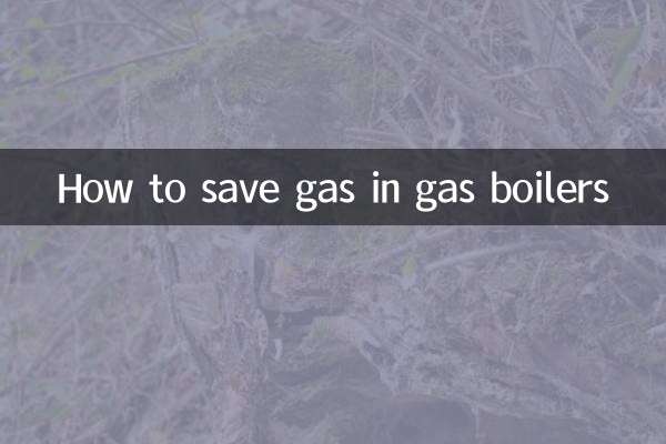How to save gas in gas boilers