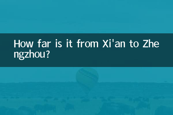 Wie weit ist es von Xian nach Zhengzhou?