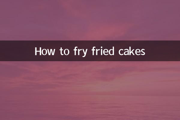 Como fritar bolos fritos