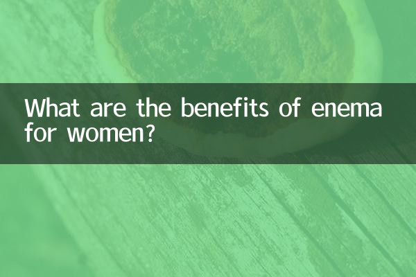 Quais são os benefícios do enema para as mulheres?