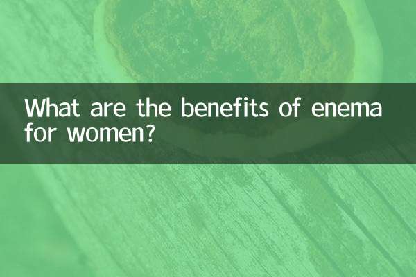 Quais são os benefícios do enema para as mulheres?