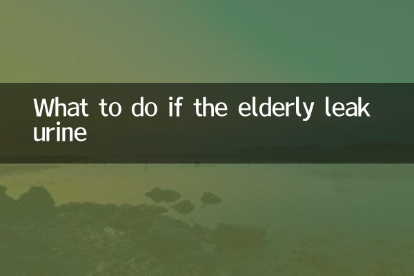 高齢者が尿漏れしたらどうするか