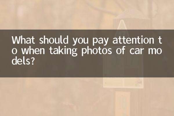 O que você deve prestar atenção ao tirar fotos de modelos de carros?