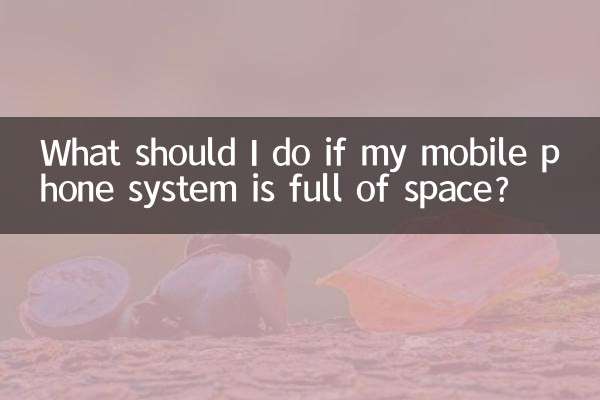 اگر میرا موبائل فون سسٹم جگہ سے بھرا ہوا ہو تو مجھے کیا کرنا چاہئے؟