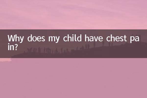 मेरे बच्चे को सीने में दर्द क्यों होता है?