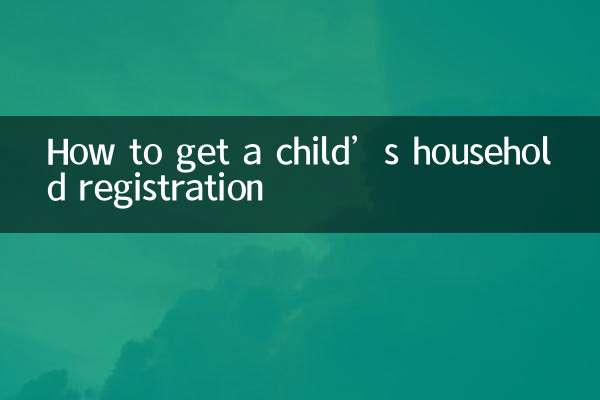 孩子戶口怎麼落