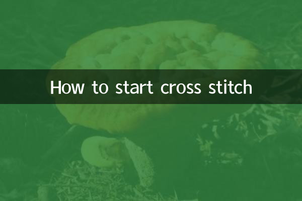 How to start cross stitch