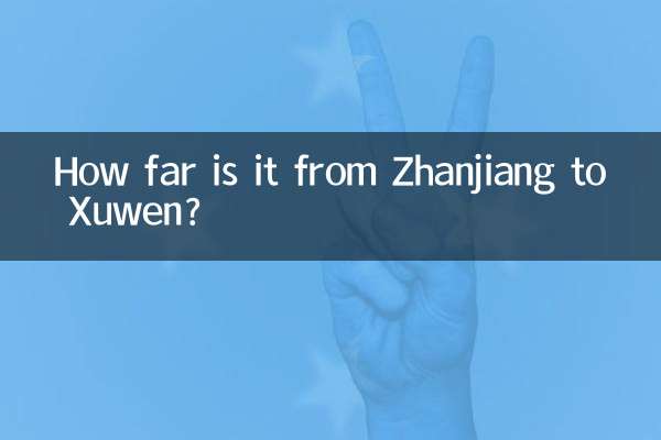 Quanto dista Zhanjiang da Xuwen?