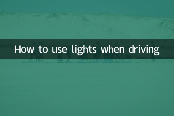 Como usar luzes ao dirigir