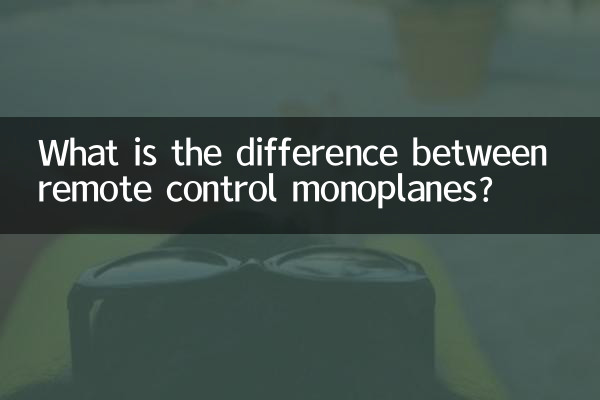 Qual é a diferença entre monoplanos de controle remoto?