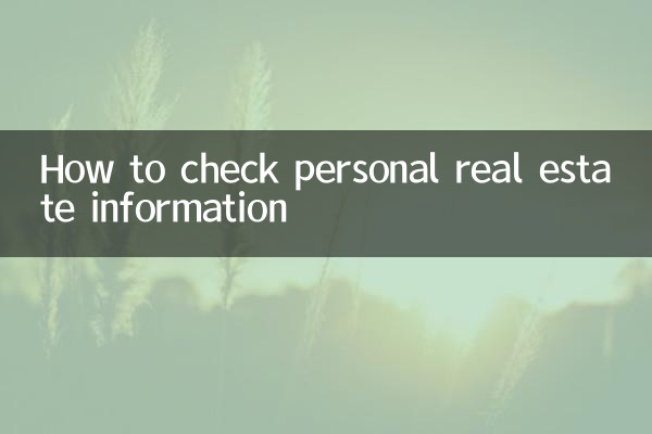 개인부동산정보 확인방법