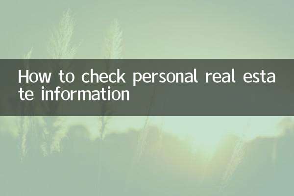 개인부동산정보 확인방법