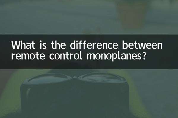 Was ist der Unterschied zwischen ferngesteuerten Eindeckern?