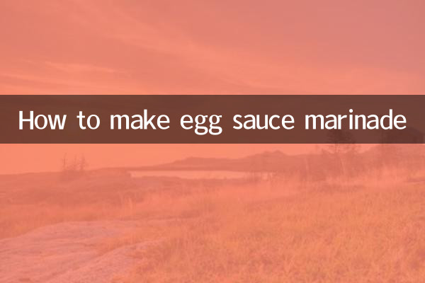 Come preparare la marinata con salsa all'uovo