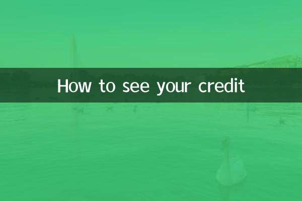 How to see your credit