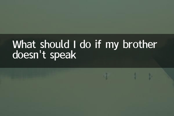 ¿Qué debo hacer si mi hermano no habla?