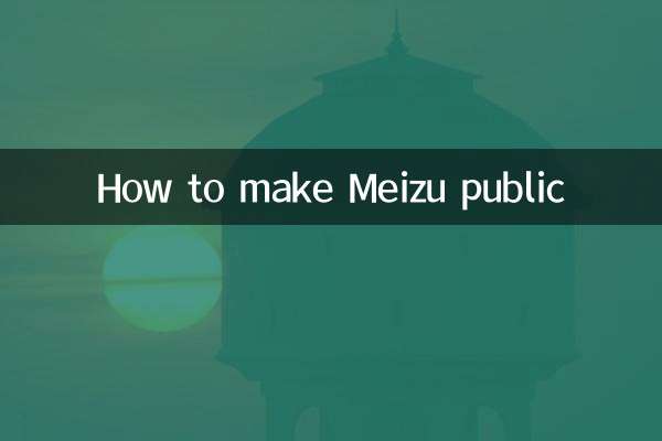 Meizuを公開する方法