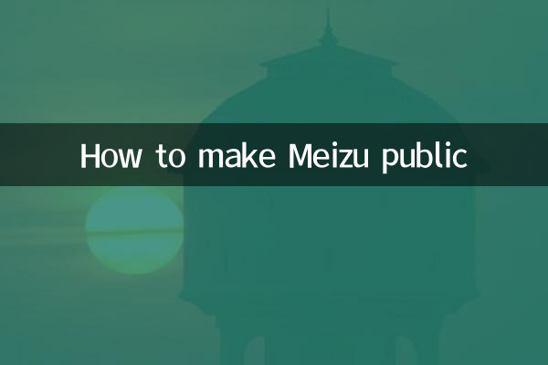 Meizuを公開する方法