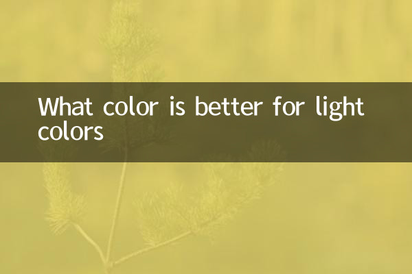 Di che colore è meglio per i colori chiari