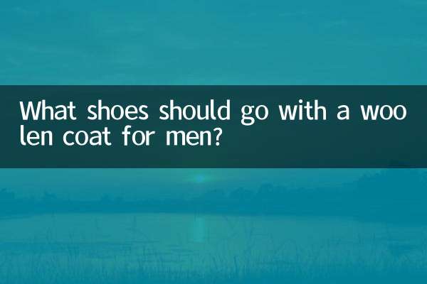 ¿Qué zapatos deben combinar con un abrigo de lana para hombre?
