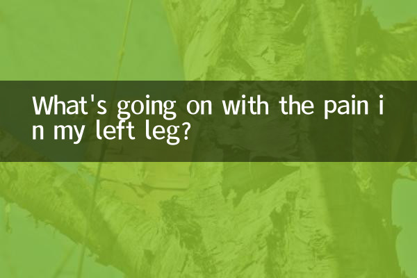 What's going on with the pain in my left leg?