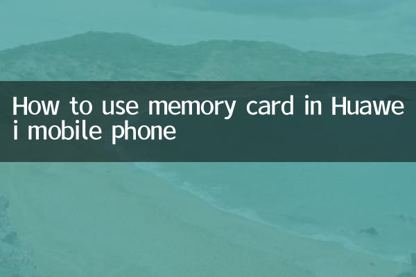 How to use memory card in Huawei mobile phone