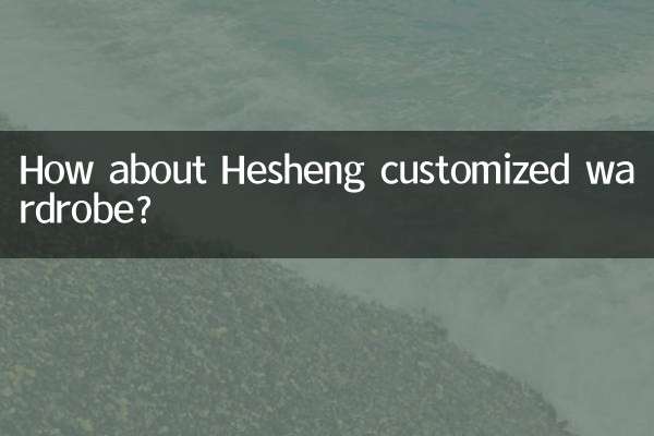 Che ne dici del guardaroba personalizzato Hesheng?