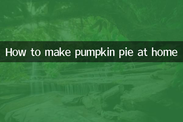 How to make pumpkin pie at home