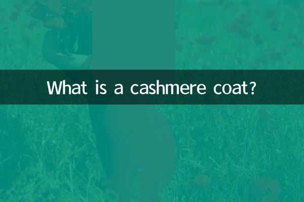 ¿Qué es un abrigo de cachemira?