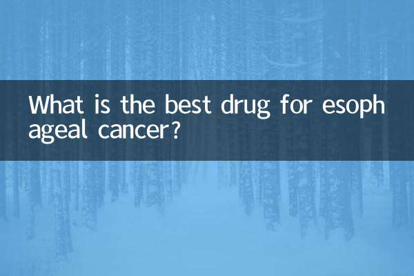 Quel est le meilleur médicament contre le cancer de l’œsophage ?