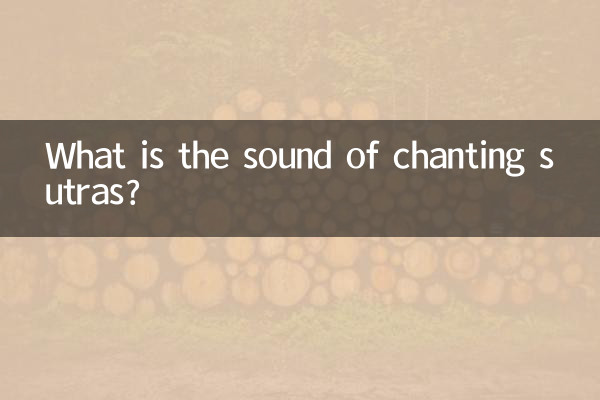 What is the sound of chanting sutras?