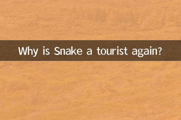 Pourquoi Snake est-il à nouveau un touriste ?