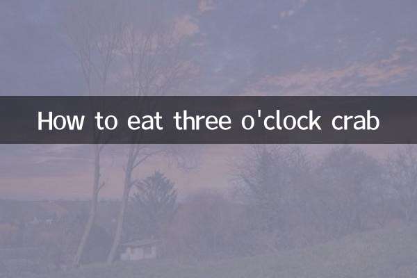 Como comer caranguejo das três horas