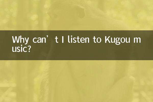¿Por qué no puedo escuchar música de Kugou?