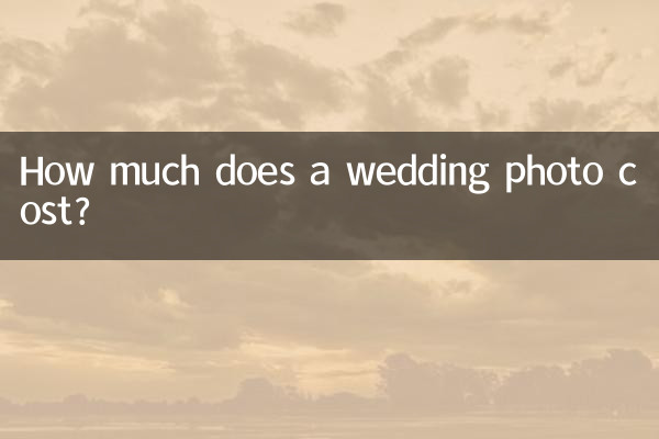 ¿Cuánto cuesta una foto de boda?
