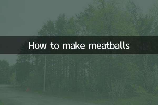 Comment faire des boulettes de viande