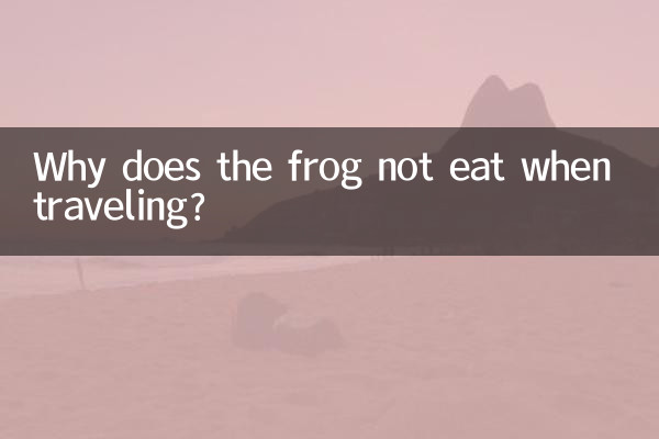 Por que o sapo não come quando viaja?