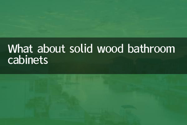 ¿Qué pasa con los muebles de baño de madera maciza?