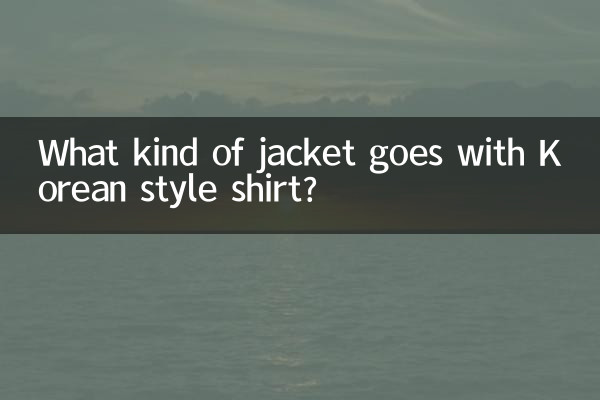 Quel type de veste va avec une chemise de style coréen ?