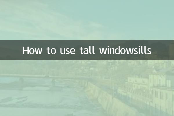 How to use tall windowsills