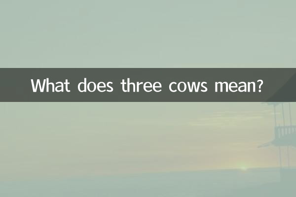Cosa significa tre mucche?