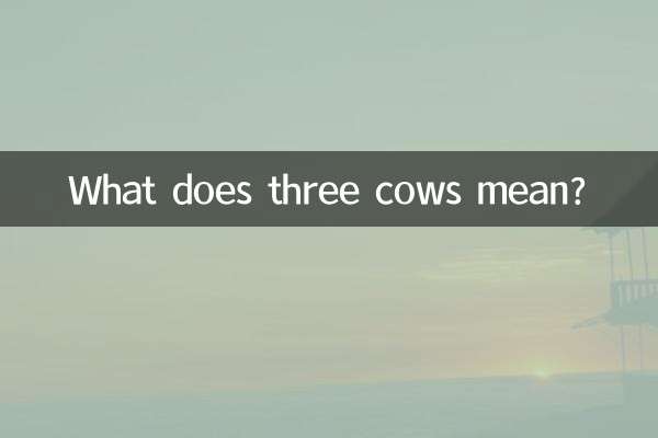 Cosa significa tre mucche?