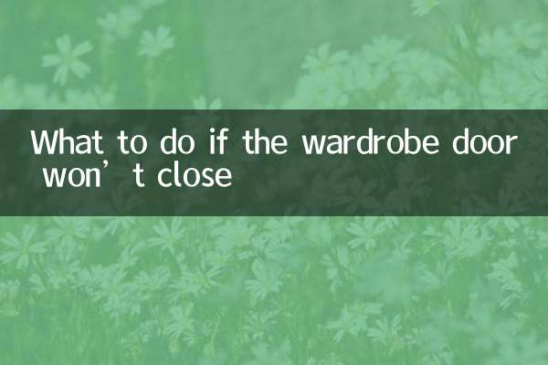 What to do if the wardrobe door won’t close
