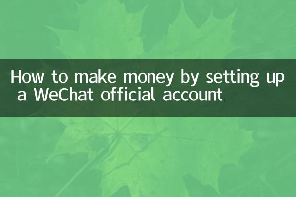 WeChat सार्वजनिक खाता स्थापित करके पैसे कैसे कमाएं