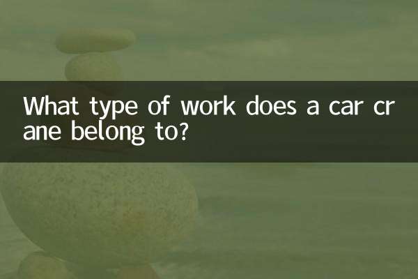 A que tipo de trabalho pertence um guindaste automotivo?
