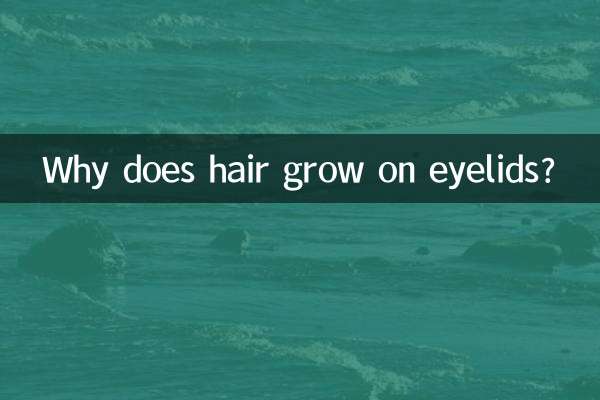 Why does hair grow on eyelids?