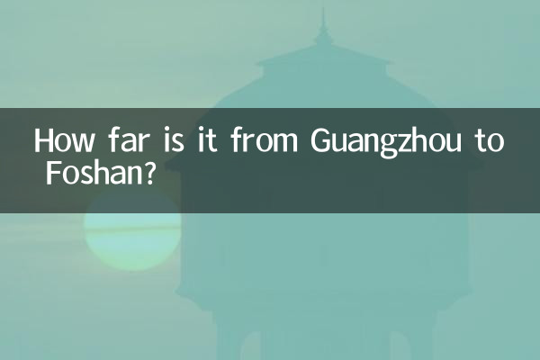 كم تبعد المسافة من قوانغتشو إلى فوشان؟