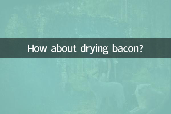 How about drying bacon?