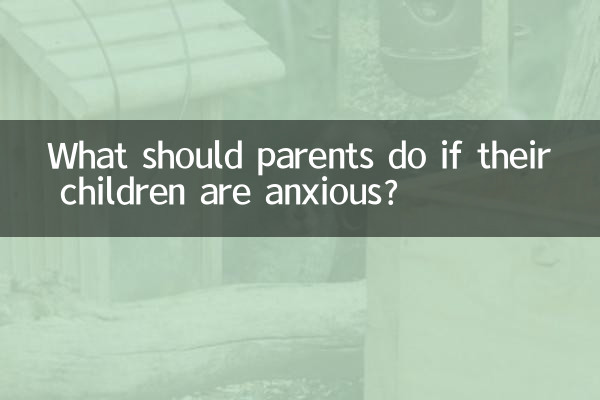 Que doivent faire les parents si leurs enfants sont anxieux ?